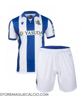 Real Sociedad Maglia Gara Casa Repliche 2024-25 Bambino